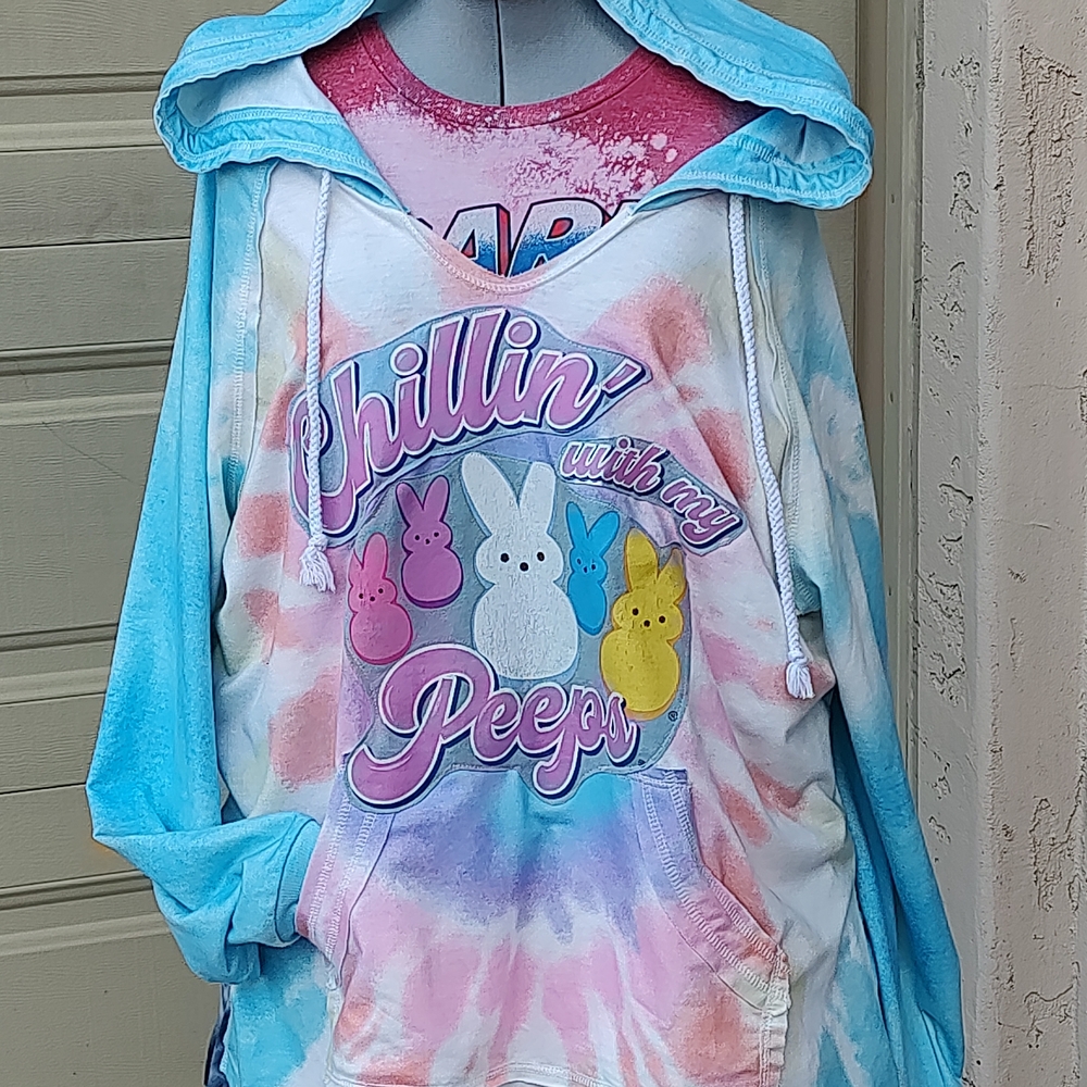 Chillin' With My Peeps Tie-Dye Hoodie